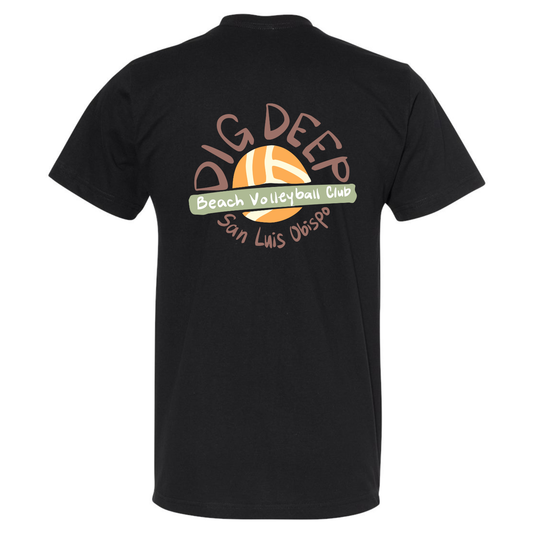Dig Deep Circle Logo T-Shirt - Black