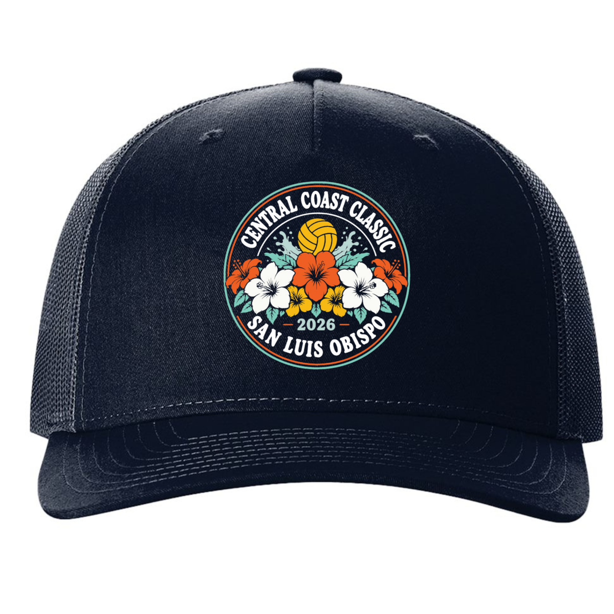 C.C. Classic Water Polo Richardson 5 Panel Trucker - Navy