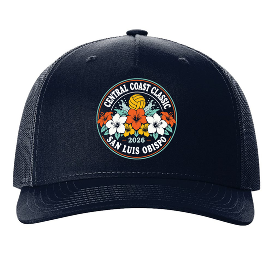 C.C. Classic Water Polo Richardson 5 Panel Trucker - Navy