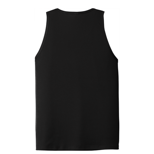 Men's Dri Fit Dig Deep Volleyball Circle Logo Tank - Black