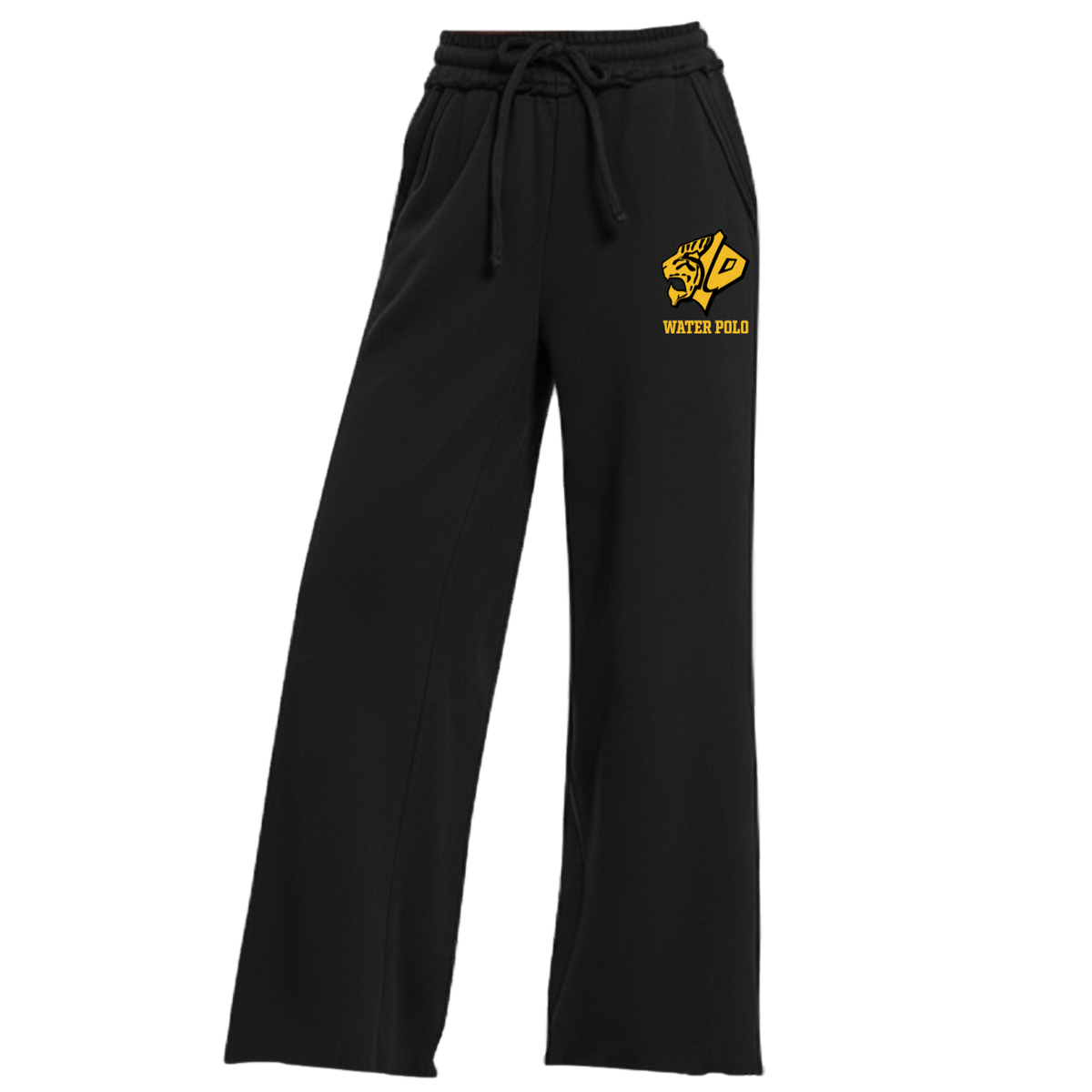 Women's SLO Polo Tiger Fleece Wide Leg Pant - Black