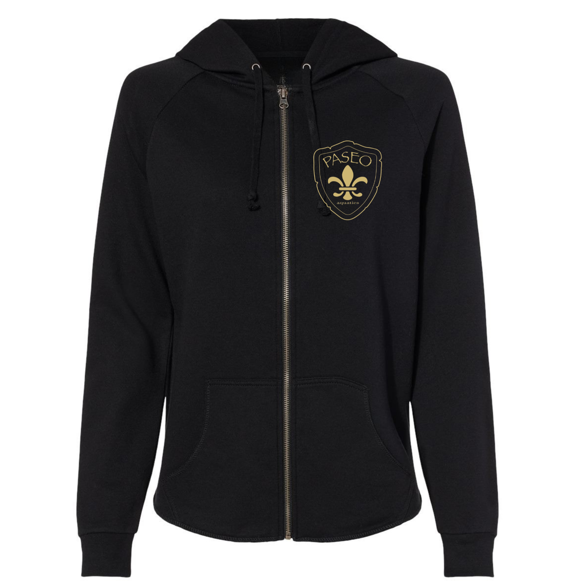 Paseo Aquatics Wave Wash Zip Up Hoodie - Black