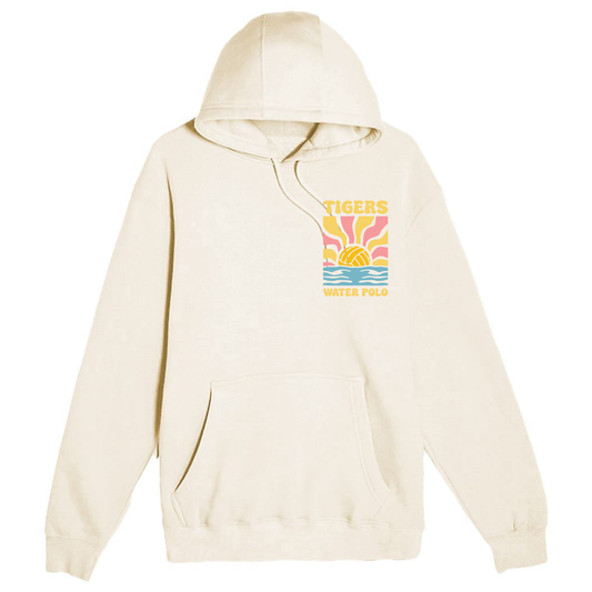 SLO Girls Polo Tiger Sunset Hoodie - Sand