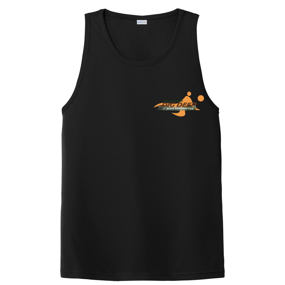 Men's Dri Fit Dig Deep Logo Tank - Black