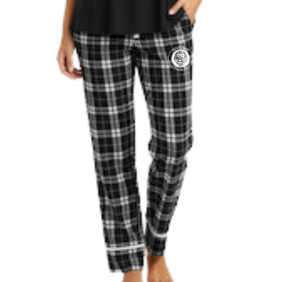 Women's CVP Plaid Flannel Pants  - Black/White