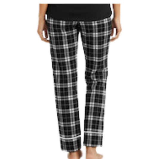 Women's CVP Plaid Flannel Pants  - Black/White