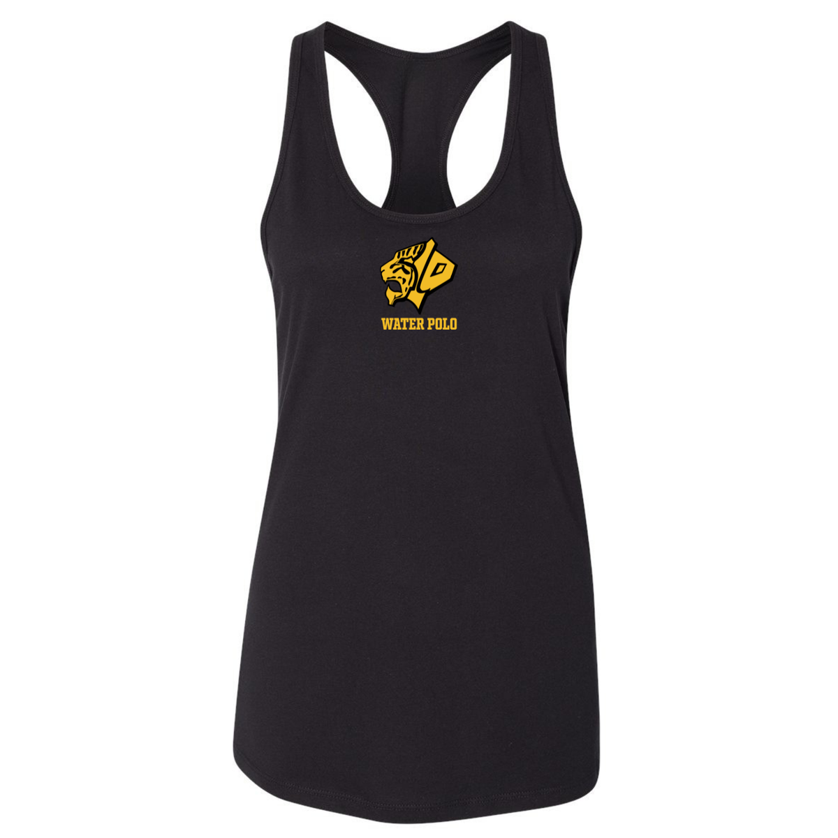 Women's SLO Polo Tigers Jersey Racerback Tank - Black