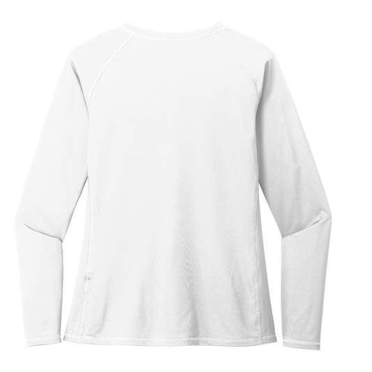 UPF50 Women's Paseo Aquatics Long Sleeve Rashguard - White