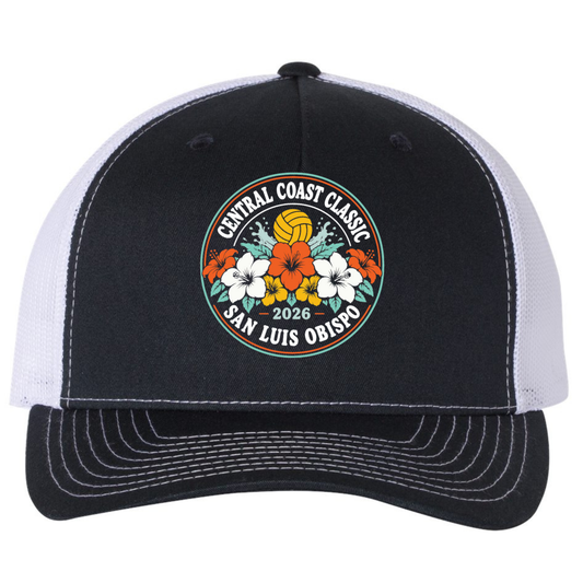 C.C. Classic Water Polo Richardson 5 Panel Trucker - Navy/White