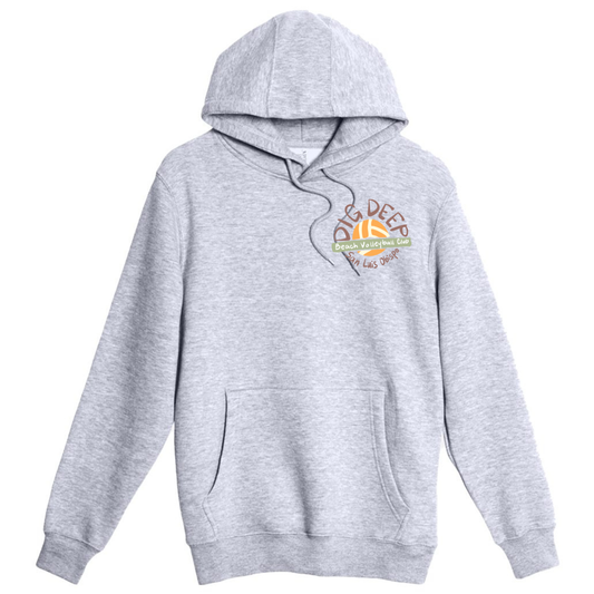 Dig Deep Circle Logo Hoodie - Heather Grey