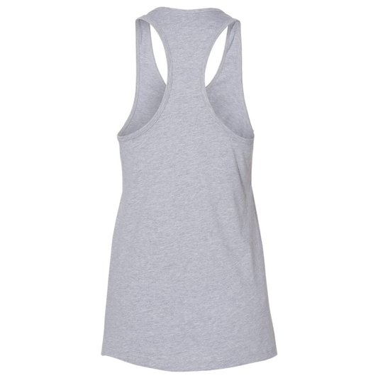 Women's SLO Polo Tiger Jersey Racerback Tank - Athletic Heather