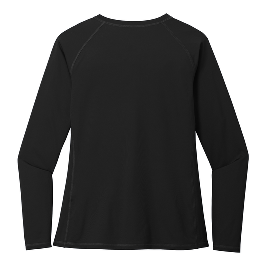 UPF50 Women's Paseo Aquatics Long Sleeve Rashguard - Black