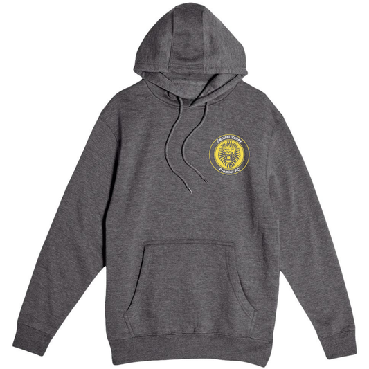 YOUTH CVP Yellow/White Logo Hoodie - Charcoal Heather