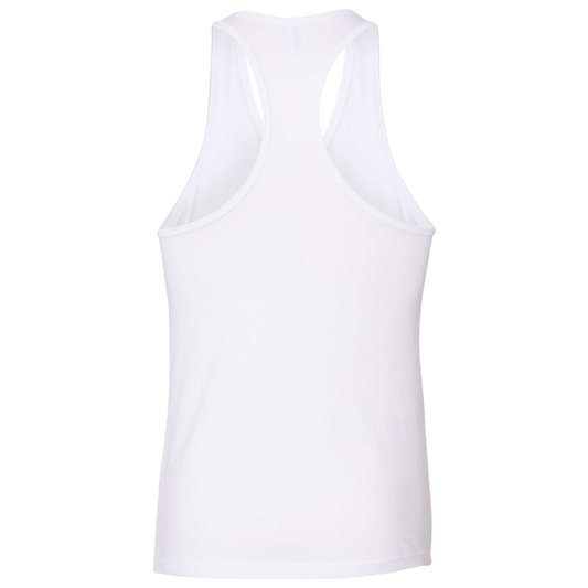 Women's SLO Polo Tiger Jersey Racerback Tank - White