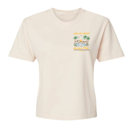 Women's Heavyweight Boxy Tee SLO Polo Paradise Garment Dyed - Ivory