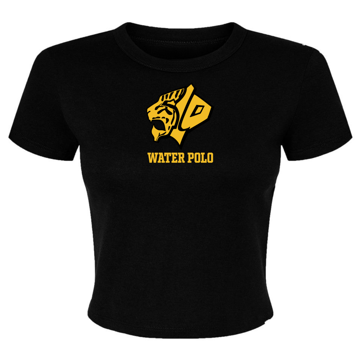 Women's SLO Tiger Micro Rib Baby Tee - Black