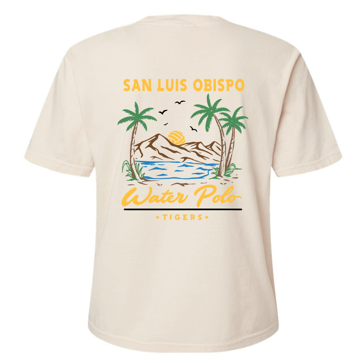 Women's Heavyweight Boxy Tee SLO Polo Paradise Garment Dyed - Ivory