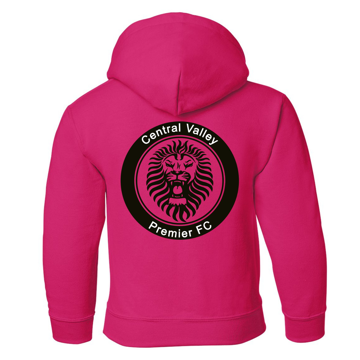 CVP Black Logo Hoodie - Heliconia