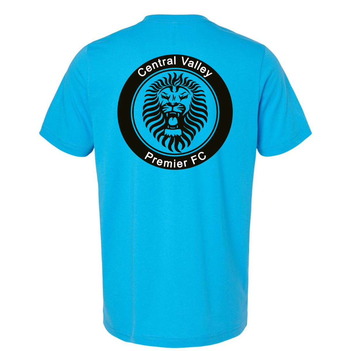 CVP Black Logo T-Shirt - Neon Blue
