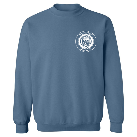 CVP White Logo Crewneck - Indigo Blue