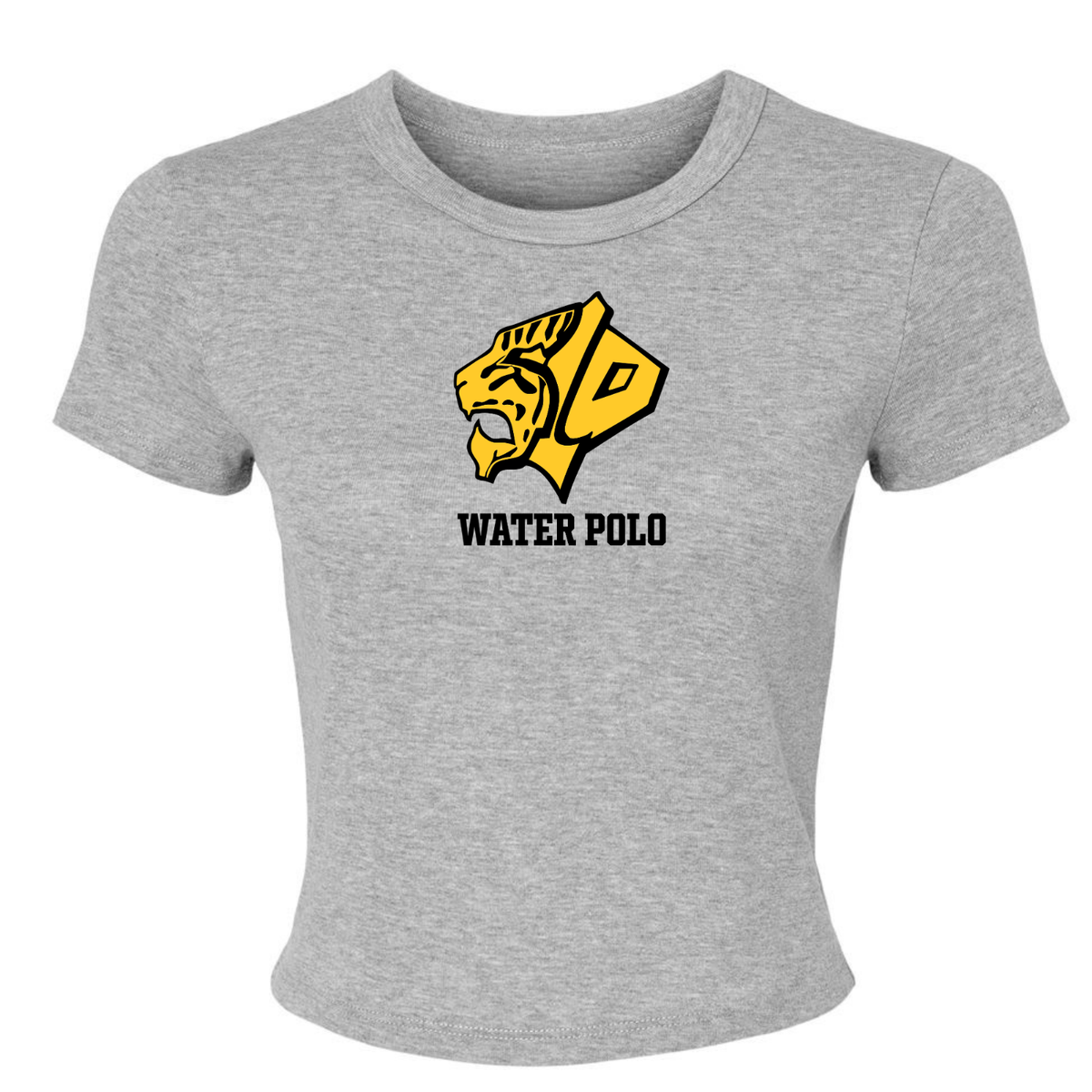 Women's SLO Polo Tigers Micro Rib Baby Tee - Athletic Heather