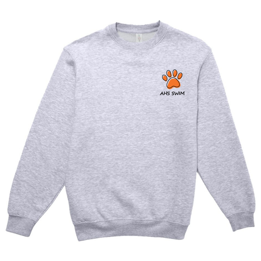 AHS Race Hound Logo Crewneck Sweatshirt - Heather Grey