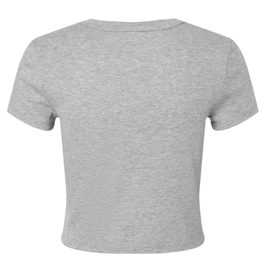Women's SLO Polo Tigers Micro Rib Baby Tee - Athletic Heather