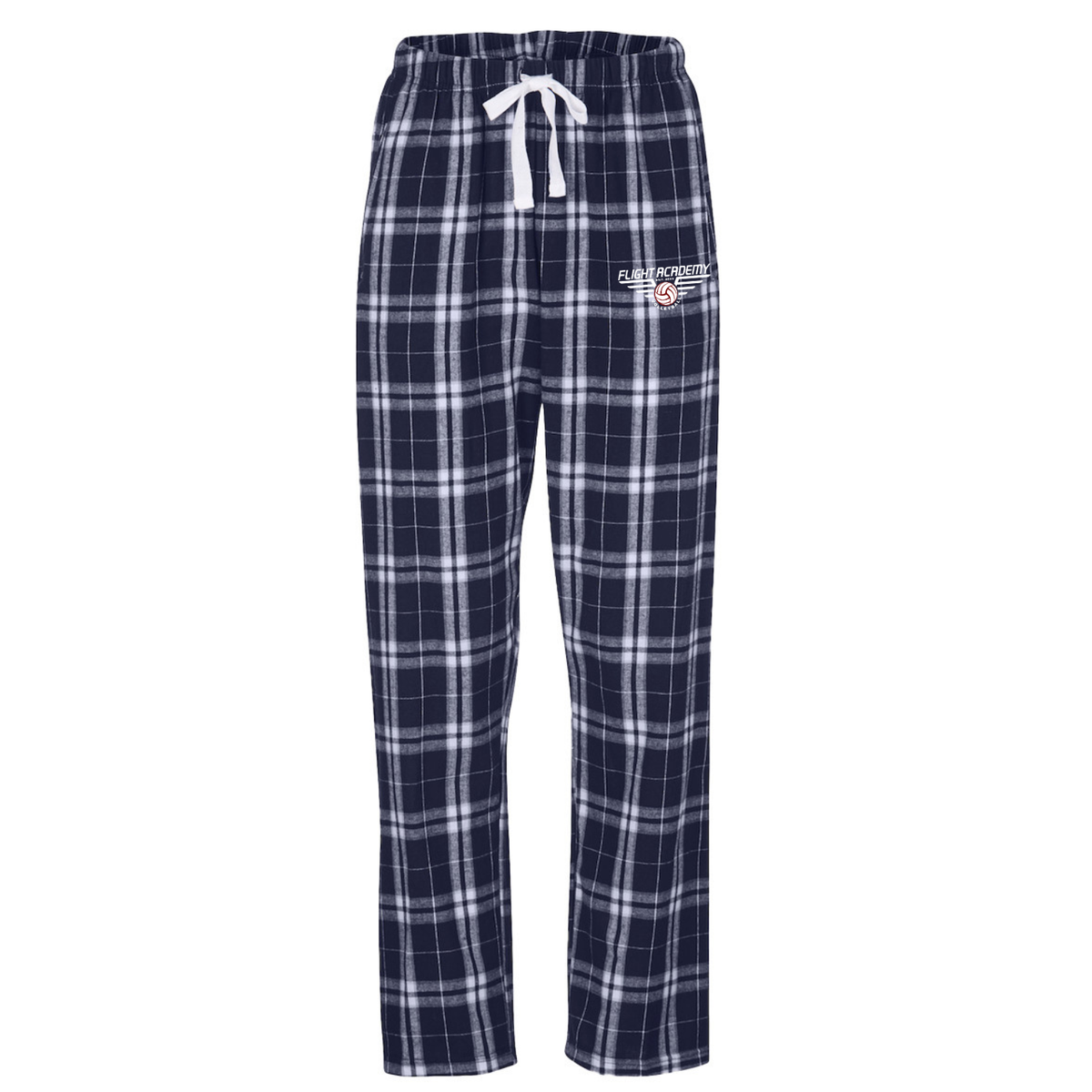 Women's Flight Academy Volleyball Plaid Flannel Pants - Navy/White