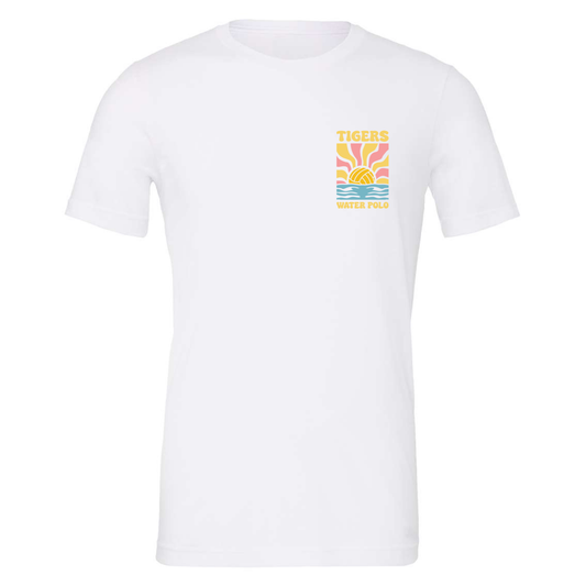 SLO Water Polo Sunset Tee - White