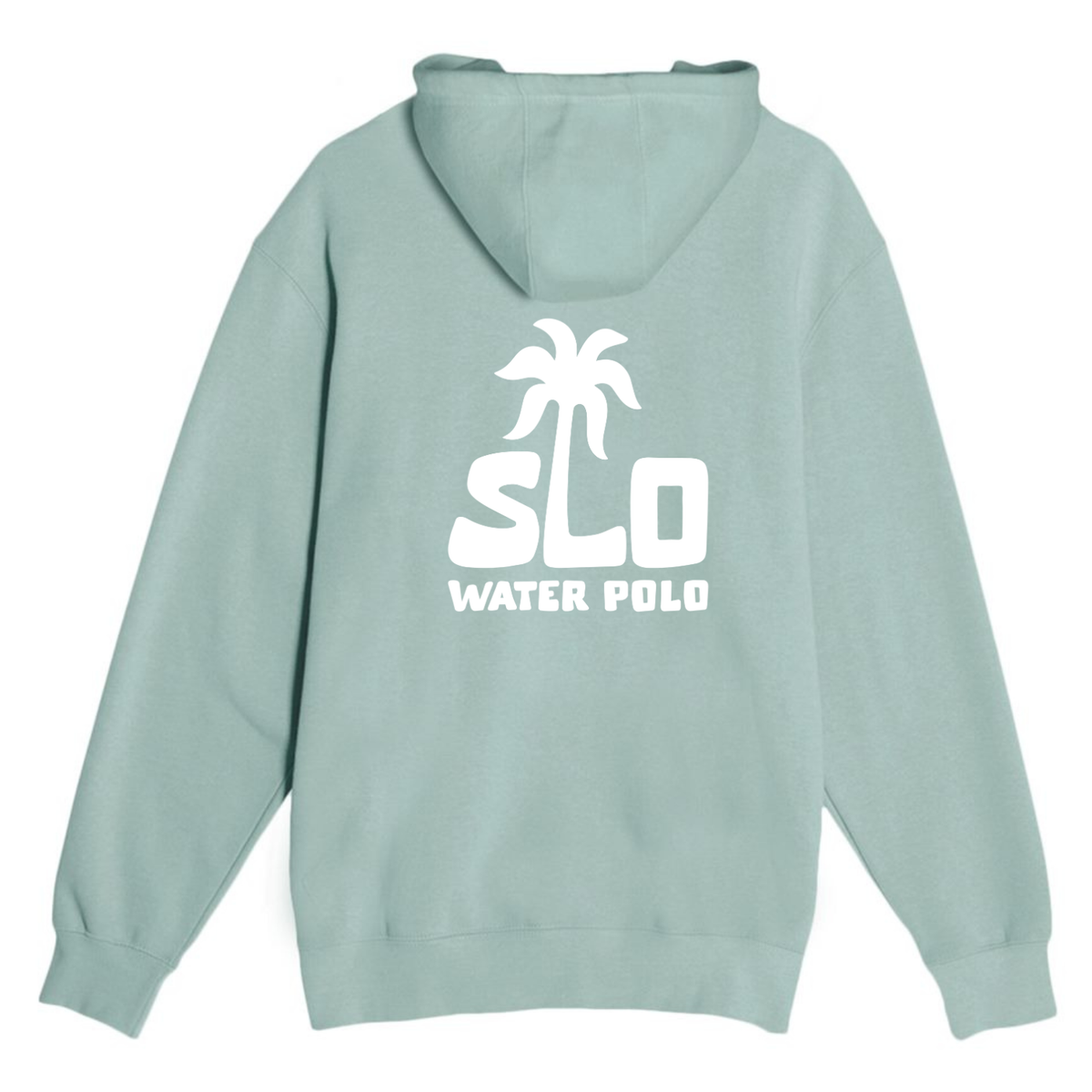 SLO Polo White Palm Tree Hoodie - Seafoam