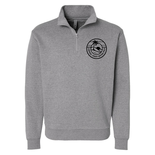CCWP Circle Logo Men's 1/4 Zip - Heather Grey