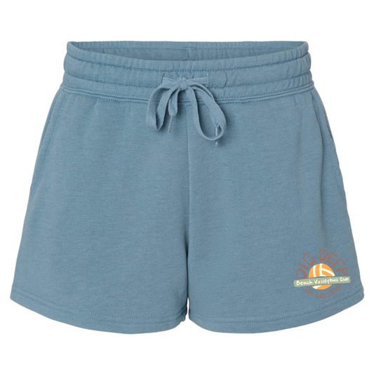 Dig Deep Women's Fleece Shorts - Misty Blue