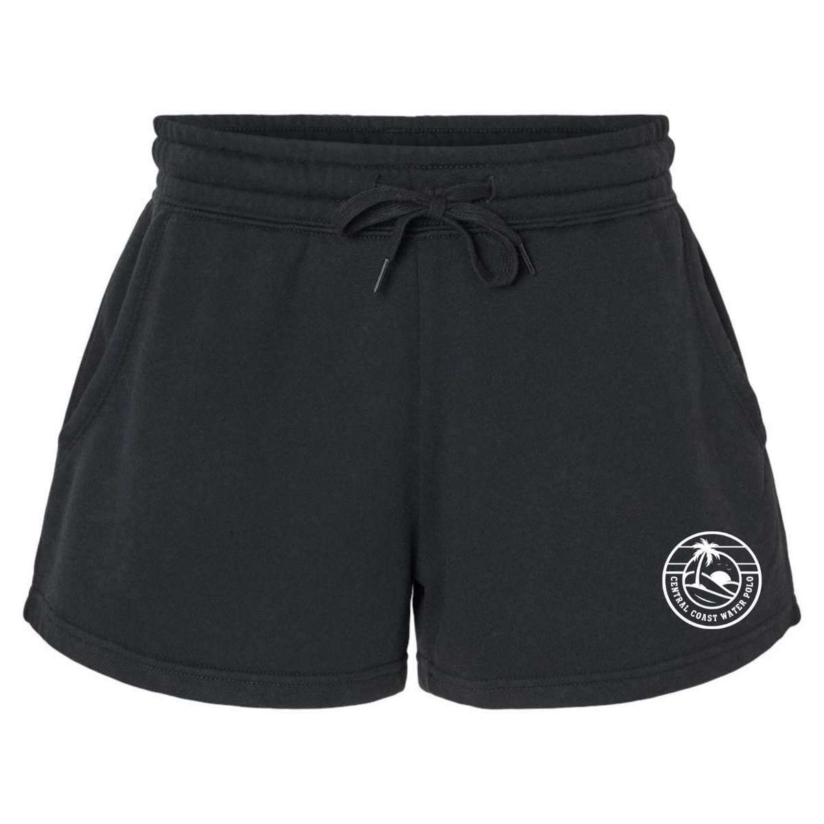 Women's CCWP Circle Logo Lightweight Fleece Shorts - Black