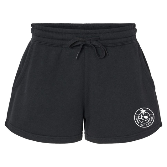 Women's CCWP Circle Logo Lightweight Fleece Shorts - Black
