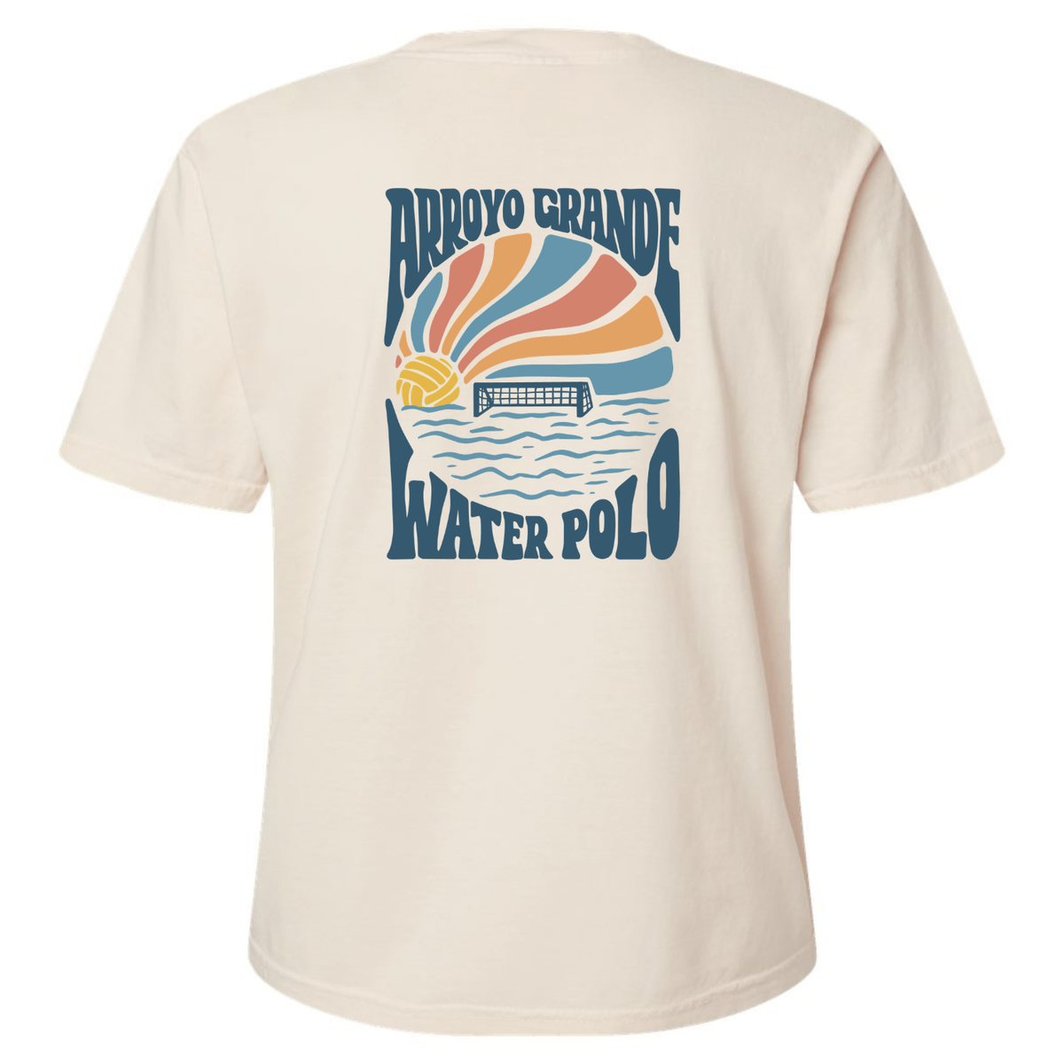 Women's Heavyweight Boxy Tee AGWP Sun Rays Garment Dyed - Ivory