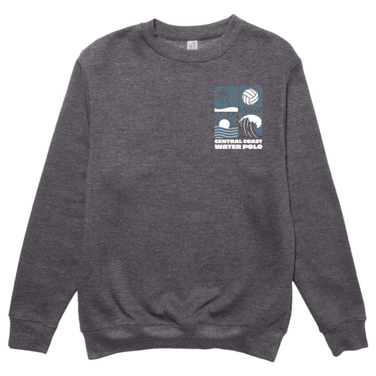 CCWP Four Square Logo Crewneck - Charcoal Heather