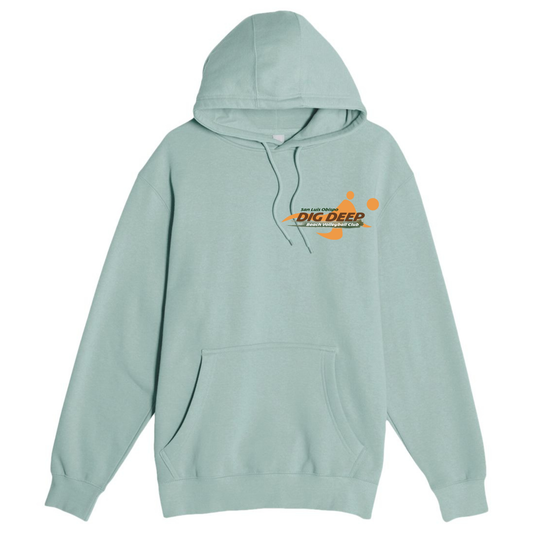 Dig Deep Logo Hoodie - Seafoam