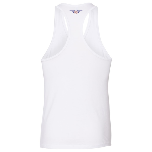 Women's Flight Academy Volleyball Jersey Racerback Tank - White