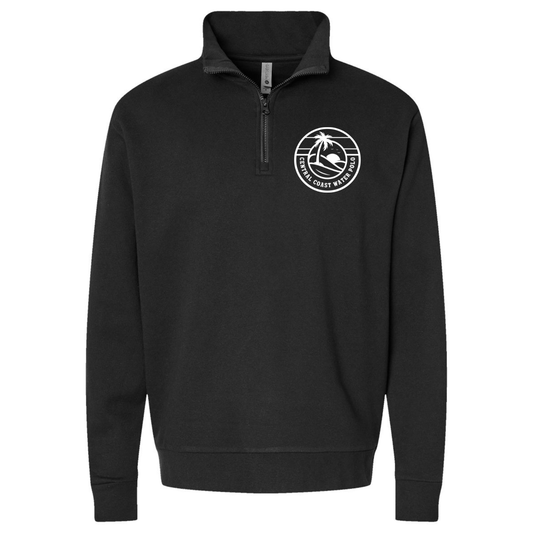 Men's CCWP Circle Logo 1/4 Zip Pullover - Black