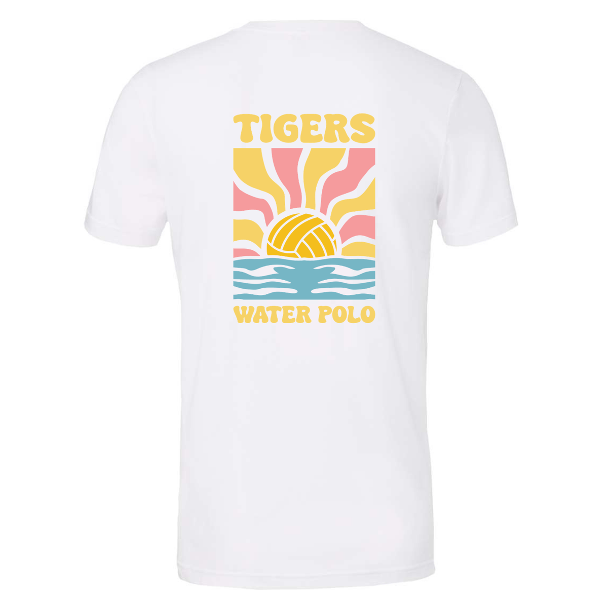 SLO Water Polo Sunset Tee - White