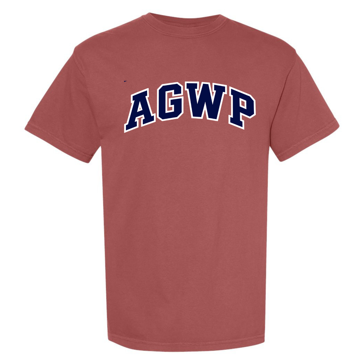 AGWP Logo Garment Dyed Tee - Brick