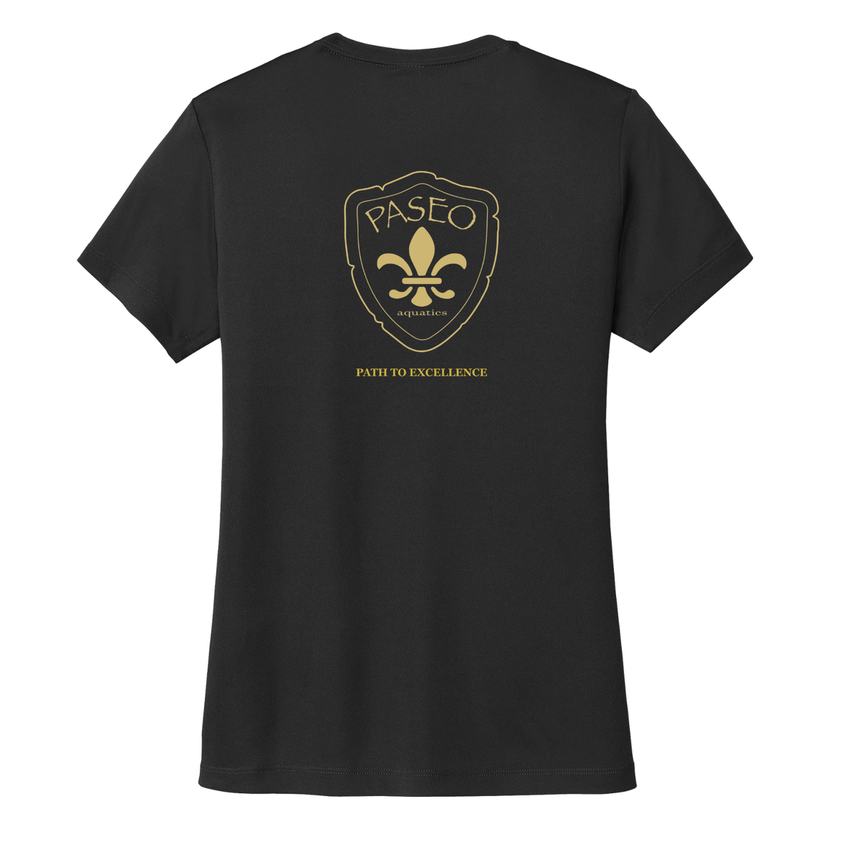 Women's Paseo Aquatics Dri Fit Competitor Tee - Black