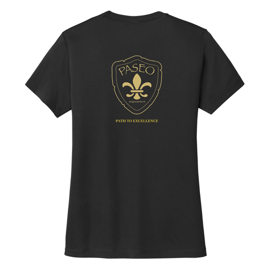 Women's Paseo Aquatics Dri Fit Competitor Tee - Black