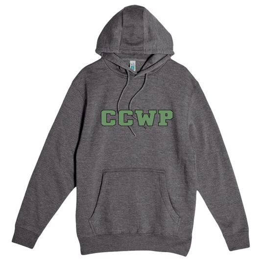 CCWP Block Logo Hoodie - Charcoal Heather