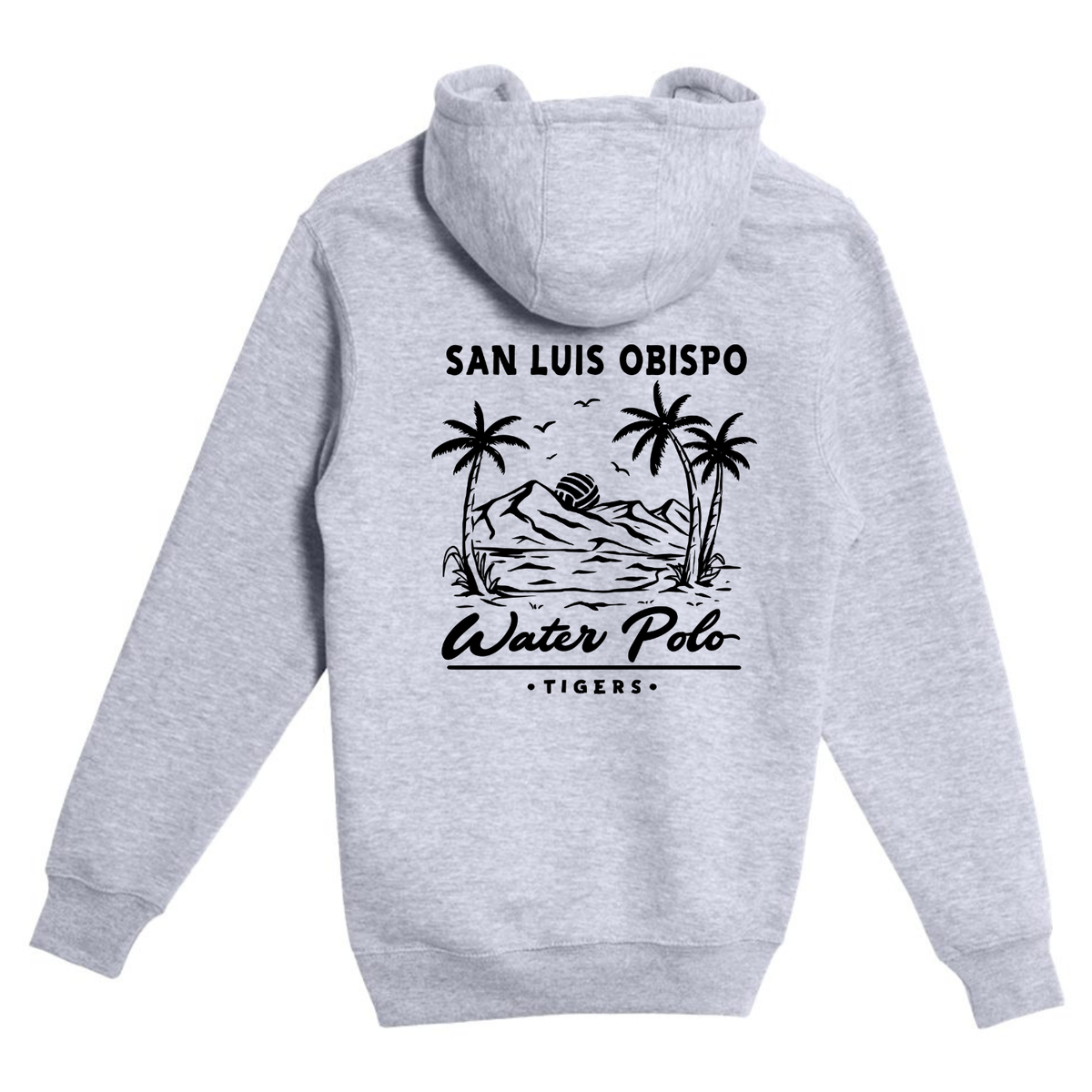 SLO Polo Paradise Hoodie - Heather Grey