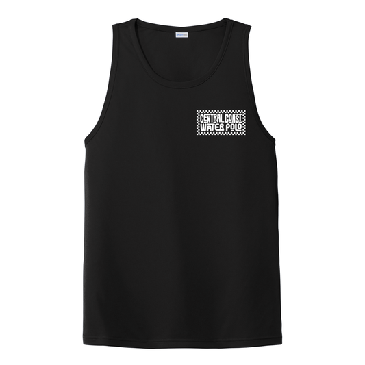Adult CCWP Checkerboard  Logo Dri Fit Tank - Black