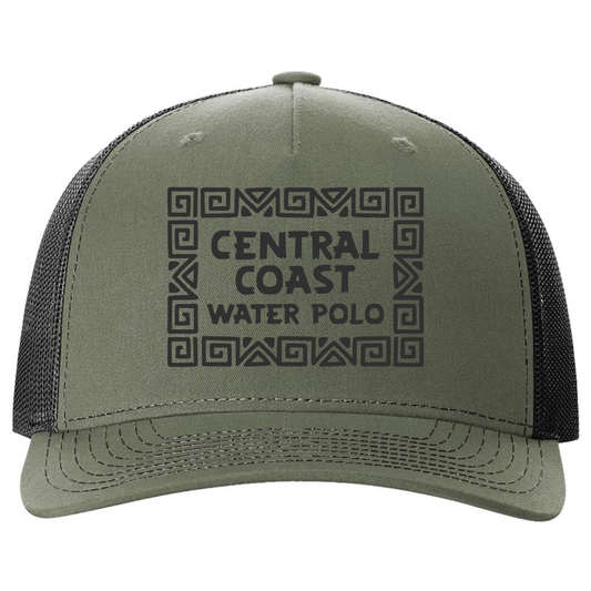 CCWP 2026 J.O. Rectangle Richardson 5 Panel Trucker - Loden Green/Black