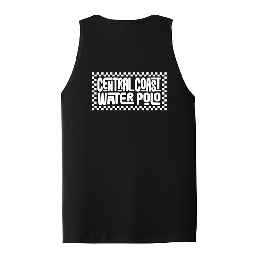 Adult CCWP Checkerboard  Logo Dri Fit Tank - Black