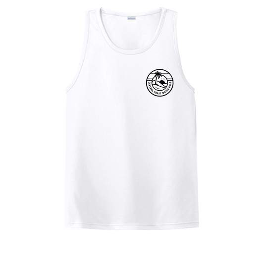 Adult CCWP Circle Logo Dri Fit Tank - White