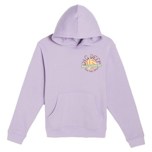 YOUTH Dig Deep Circle Logo Hoodie - Lilac